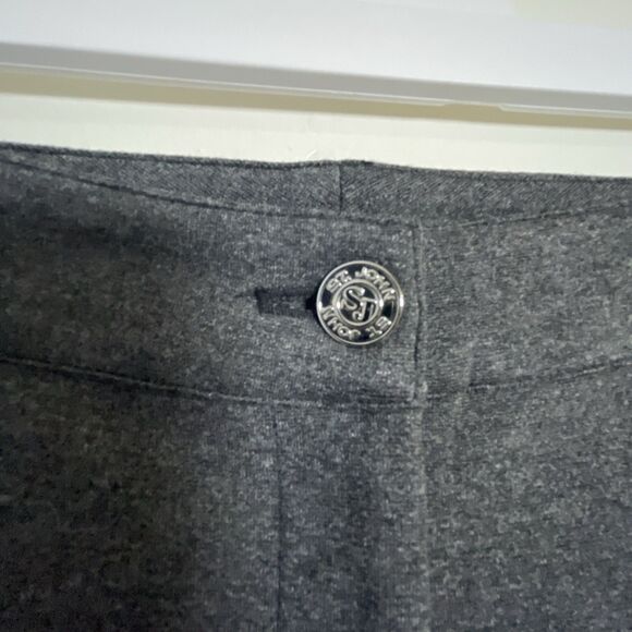St. John Women's Size 12 Gray Wool Blend Stretch Dress Trousers Pants - Picture 4 of 8